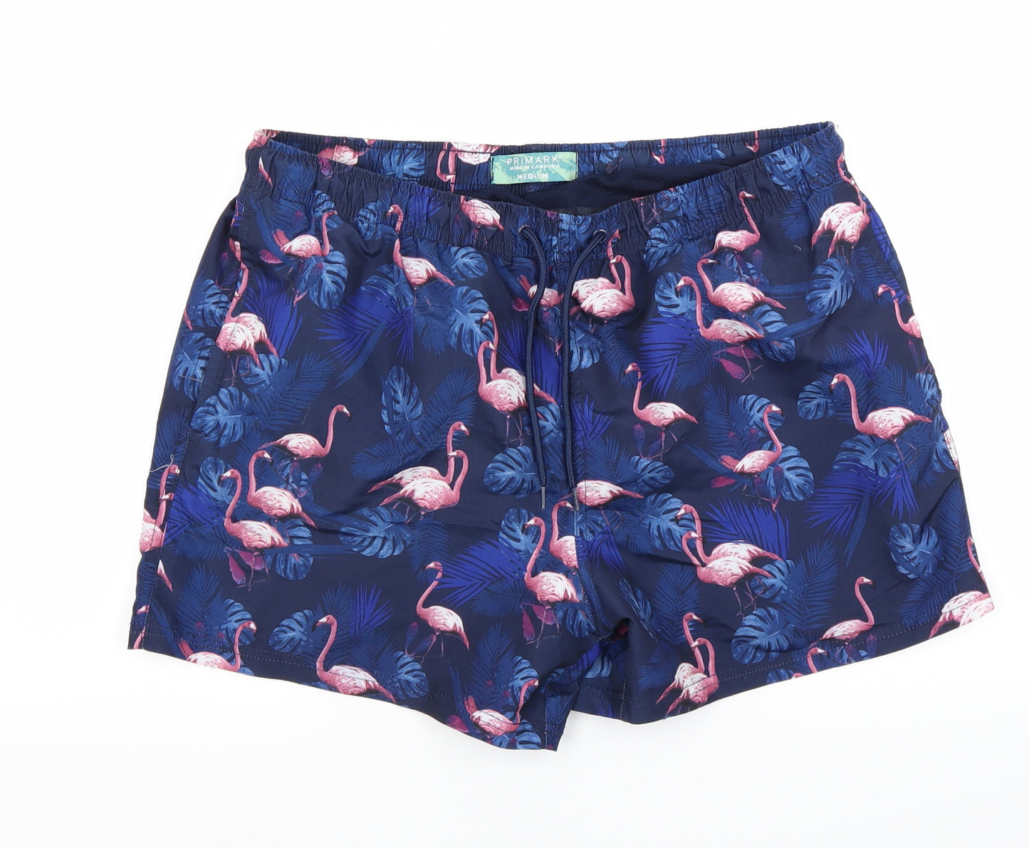 Primark Mens Blue Floral  Bermuda Shorts Size M