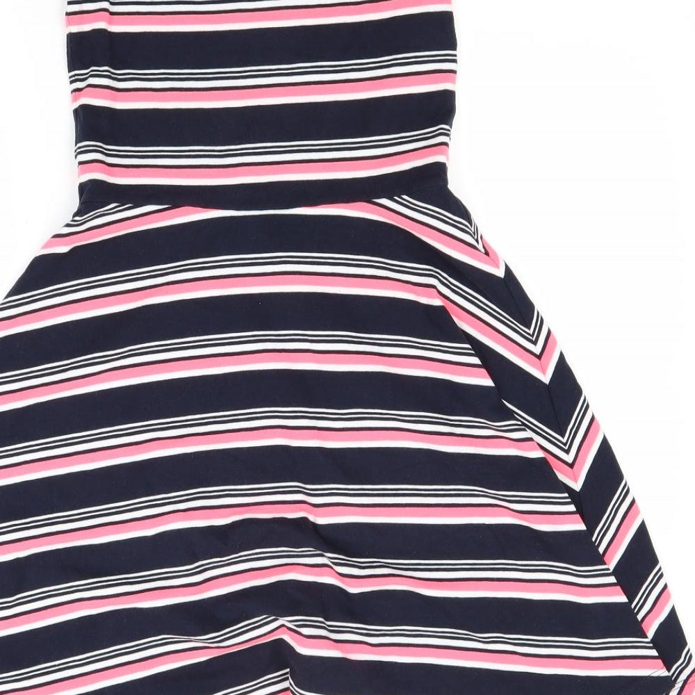 Superdry Womens Blue Striped  Fit & Flare  Size XS