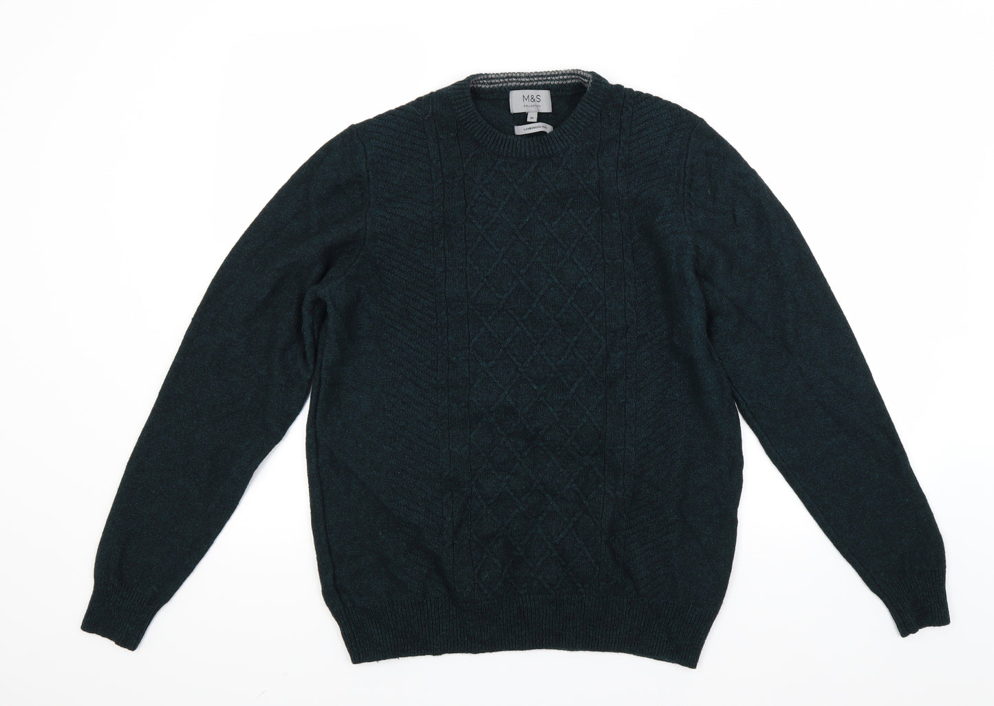 Marks and Spencer Womens Green   Henley Jumper Size M