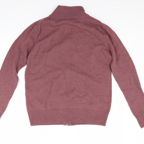 Woolovers Mens Red   Cardigan Jumper Size L