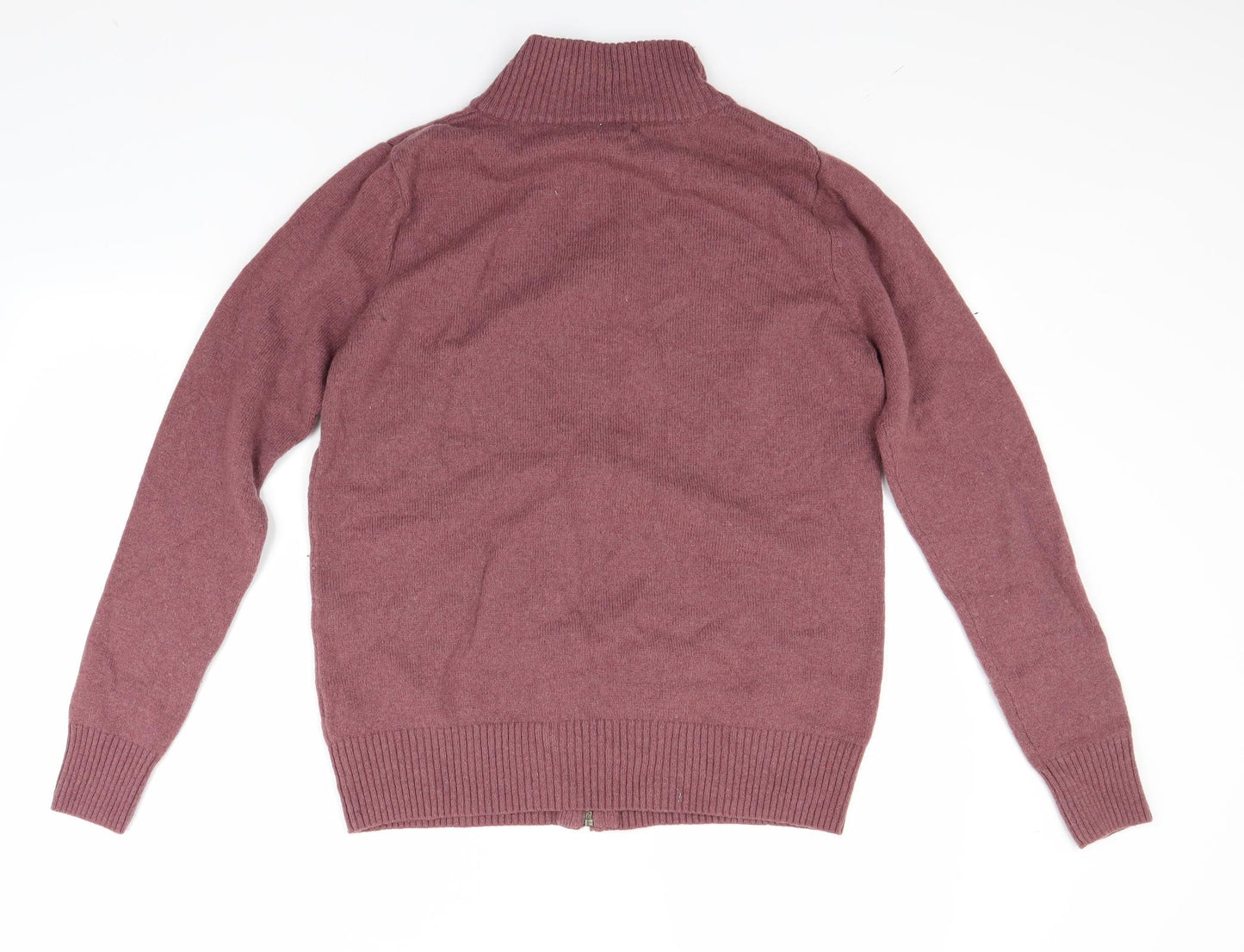 Woolovers Mens Red   Cardigan Jumper Size L