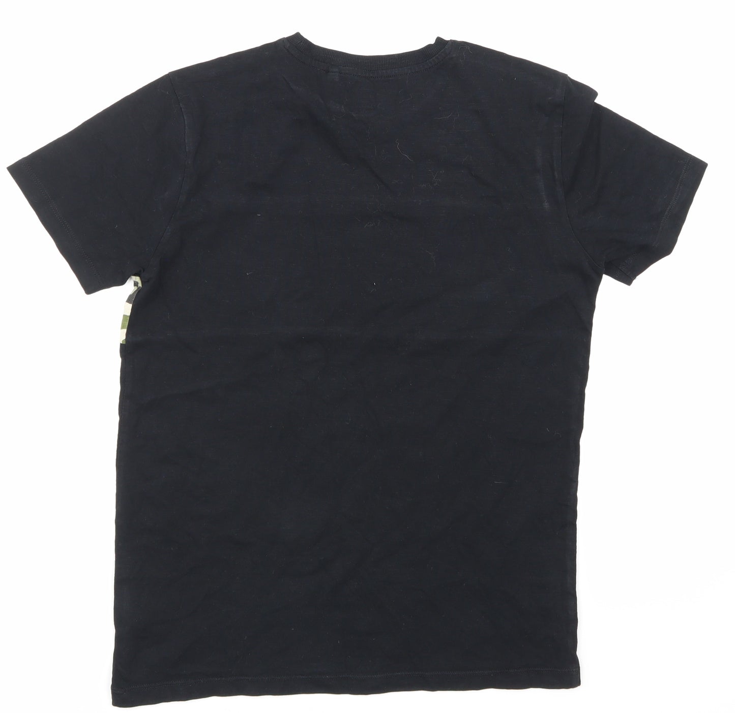 NEXT Boys Black Camouflage  Basic T-Shirt Size 12 Years