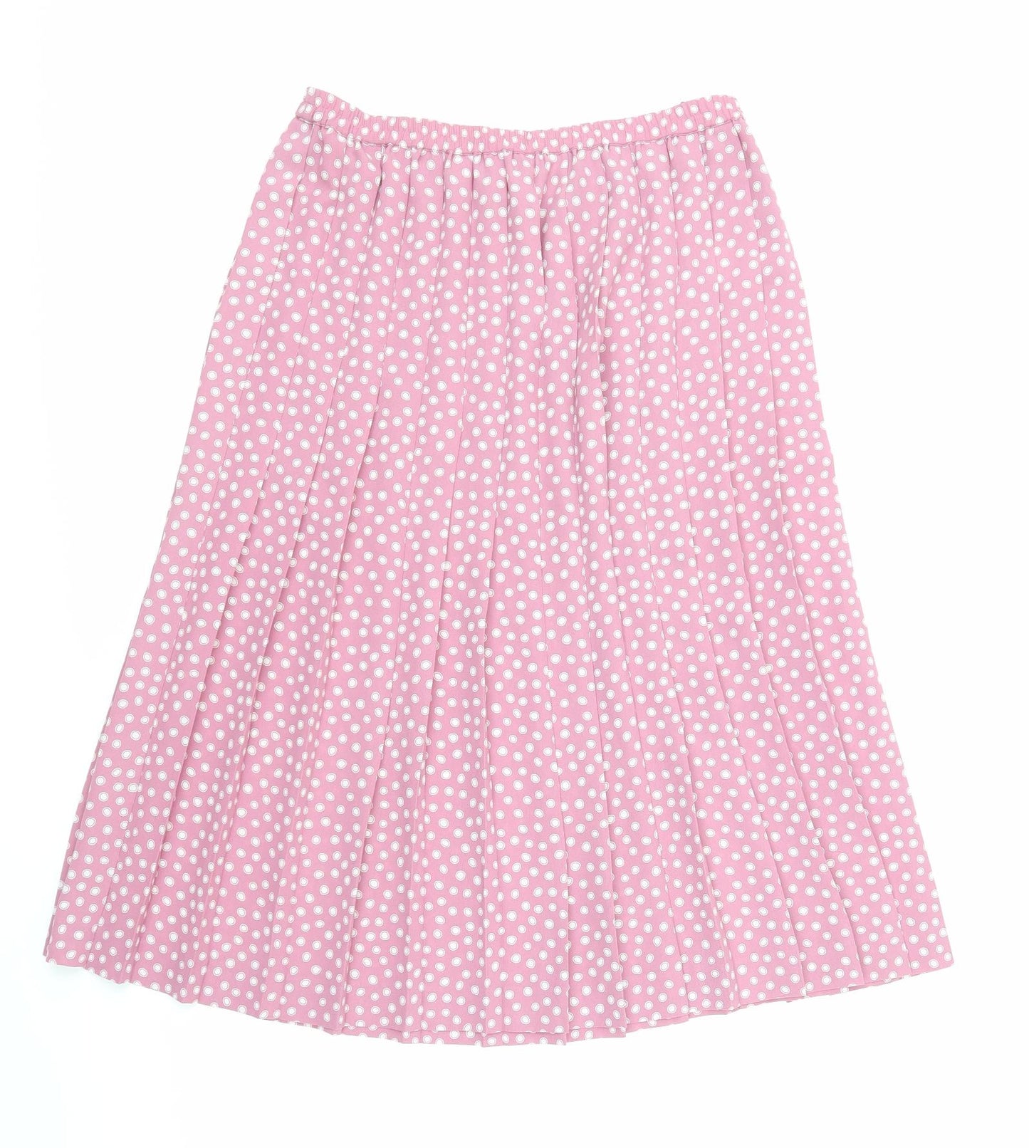 Eastex Womens Pink Polka Dot  Skater Skirt Size 14