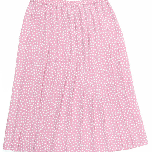 Eastex Womens Pink Polka Dot  Skater Skirt Size 14