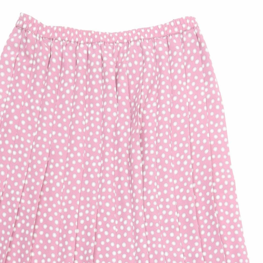 Eastex Womens Pink Polka Dot  Skater Skirt Size 14