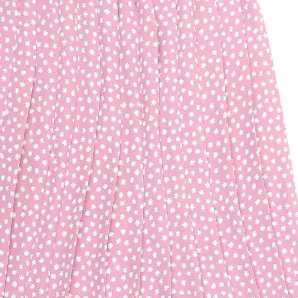 Eastex Womens Pink Polka Dot  Skater Skirt Size 14