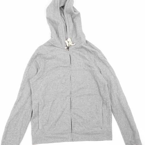AllSaints Mens Grey   Full Zip Hoodie Size L