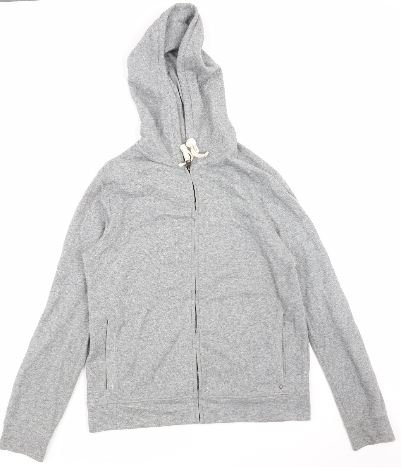 AllSaints Mens Grey   Full Zip Hoodie Size L