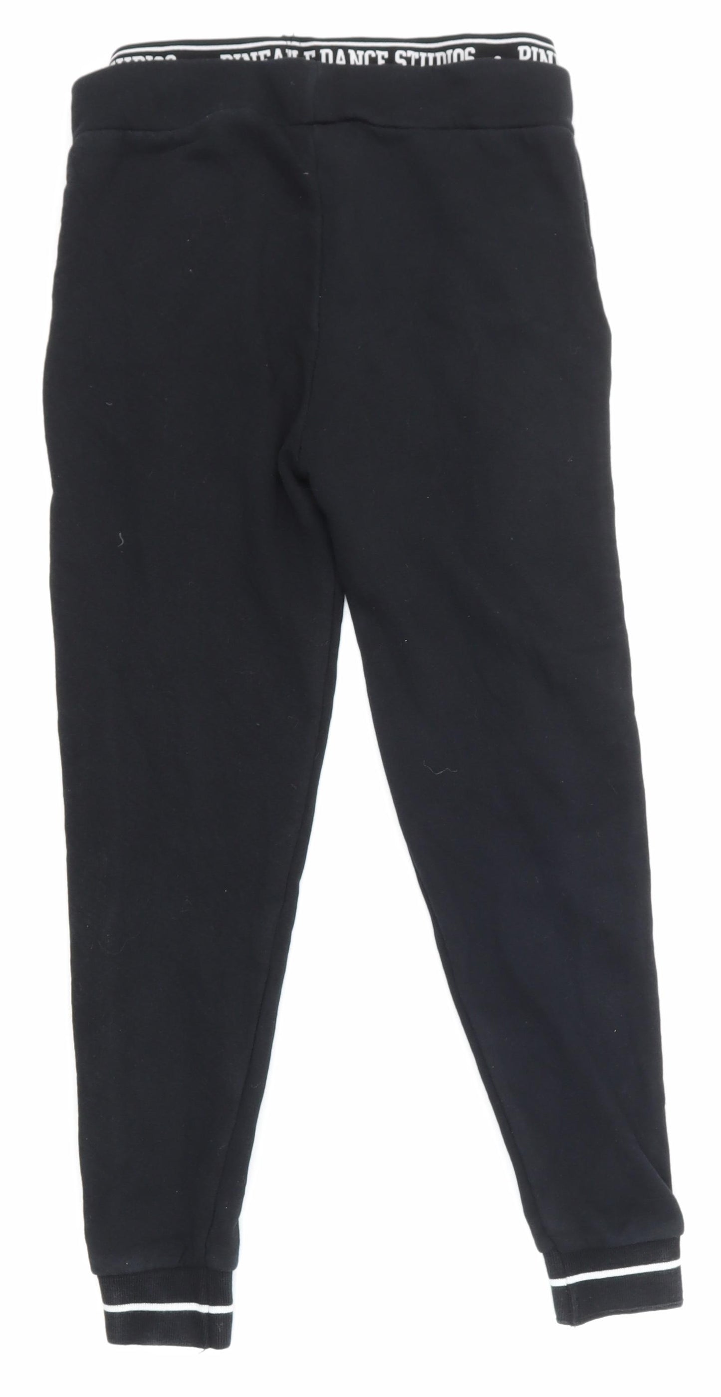 Pineapple Girls Black   Jogger Trousers Size 9-10 Years