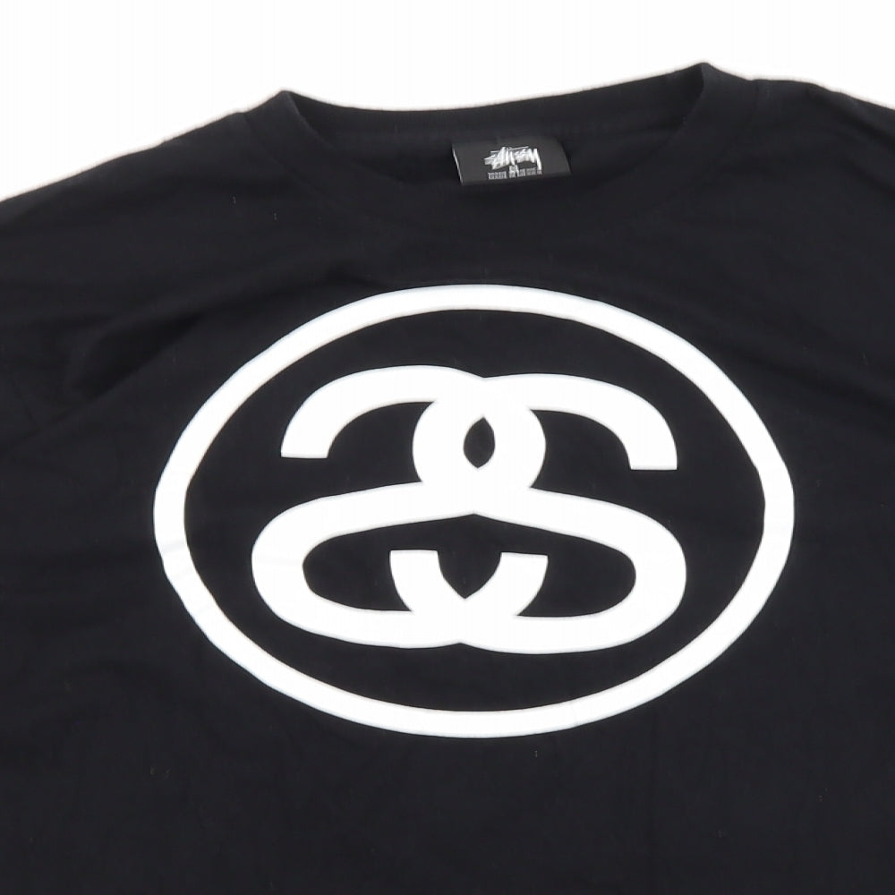 Stussy Mens Black    T-Shirt Size M