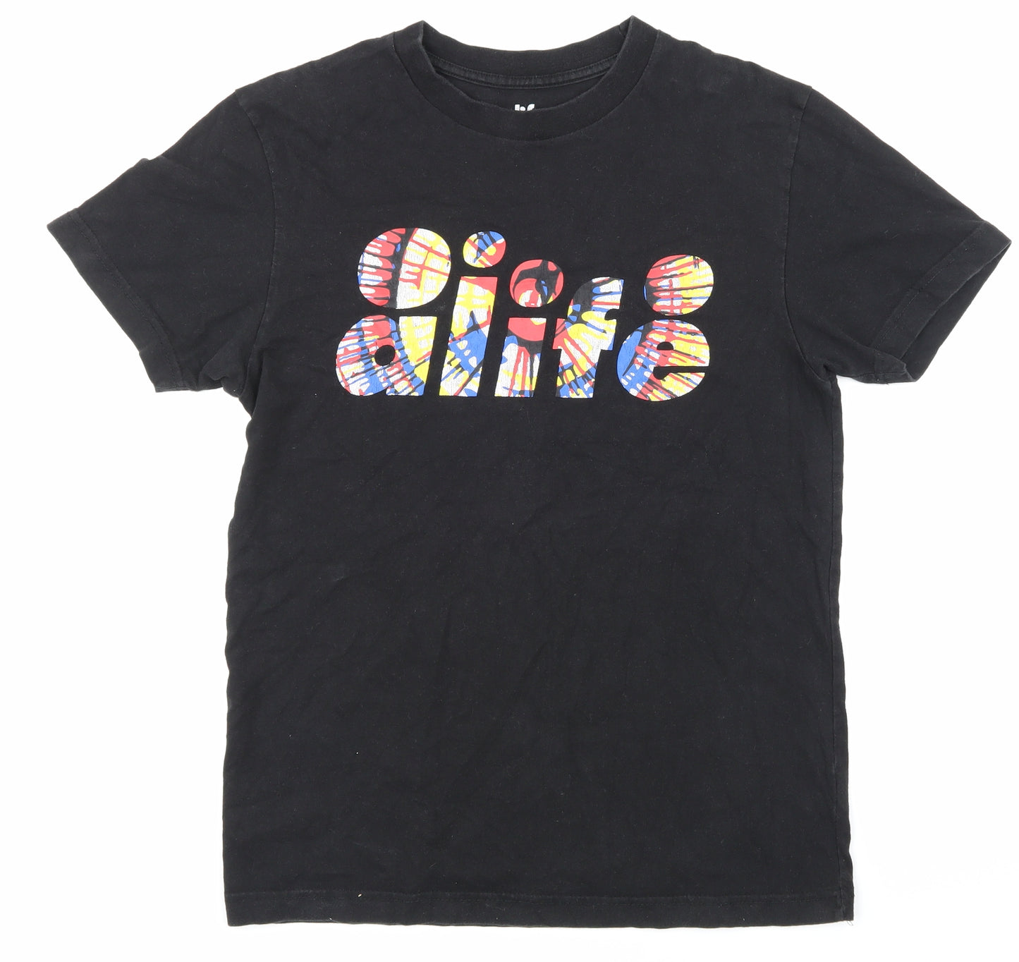 alfie Mens Black    T-Shirt Size M