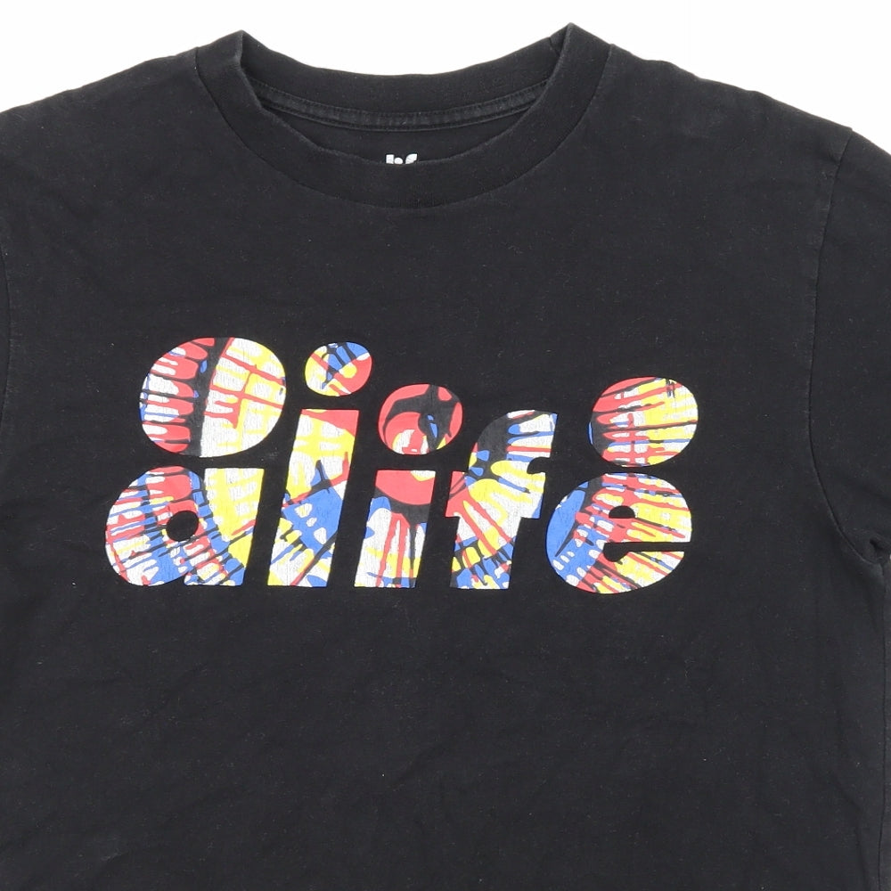 alfie Mens Black    T-Shirt Size M