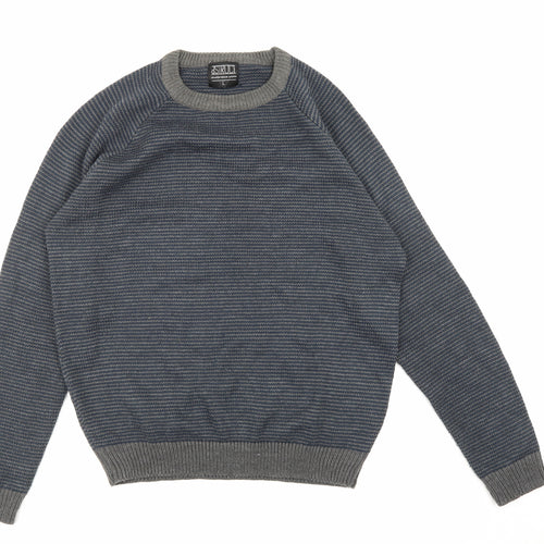 siruci Mens Grey   Pullover Sweatshirt Size L