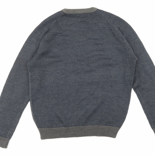 siruci Mens Grey   Pullover Sweatshirt Size L