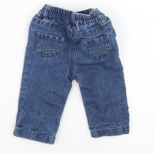 Earlydays Boys Blue  Denim Cargo Jeans Size 0-3 Months
