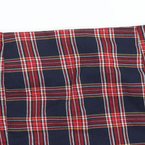 SheIn Womens Black Check  A-Line Skirt Size L