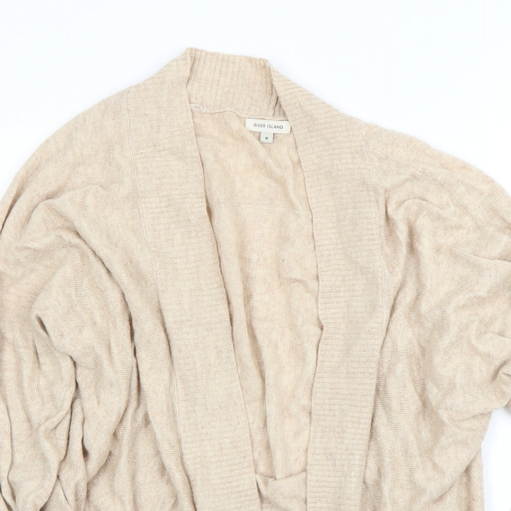 River Island Womens Beige   Cardigan Jumper Size 8