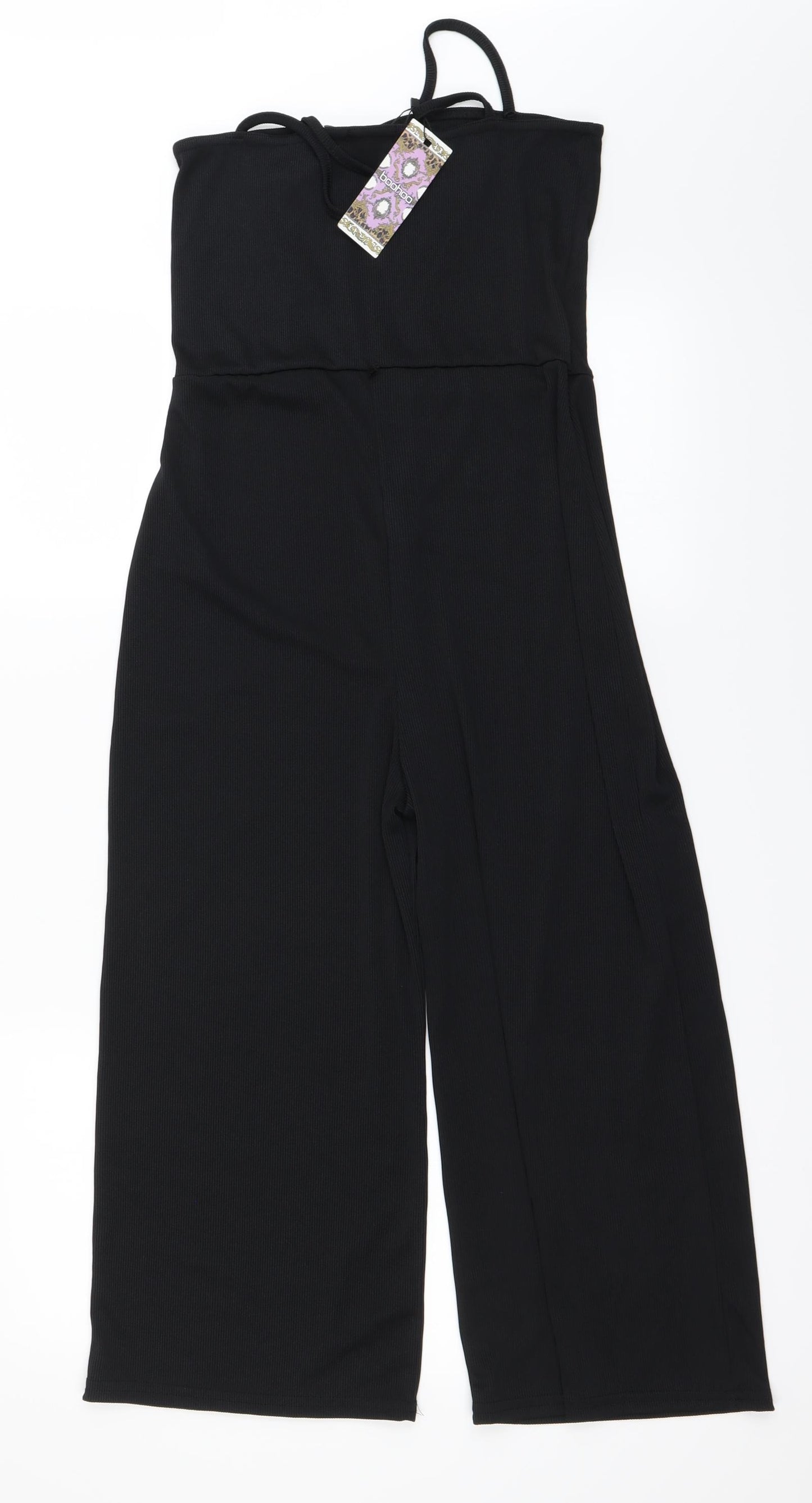 Boohoo Womens Black   Jumpsuit One-Piece Size 14