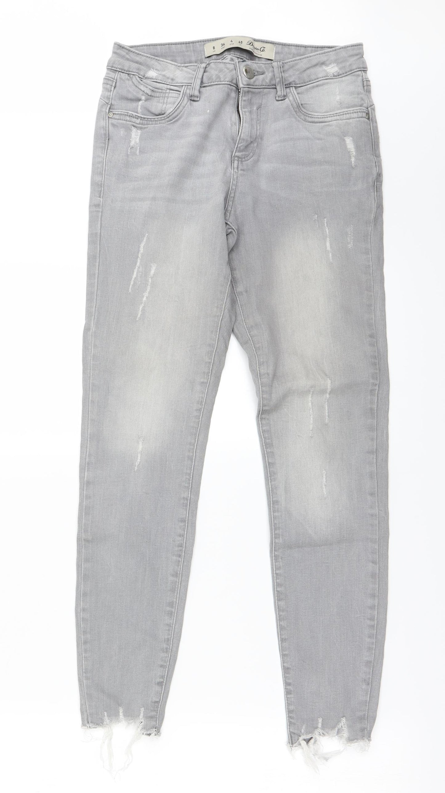 denim co Womens Grey   Mom Jeans Size 8 L25 in