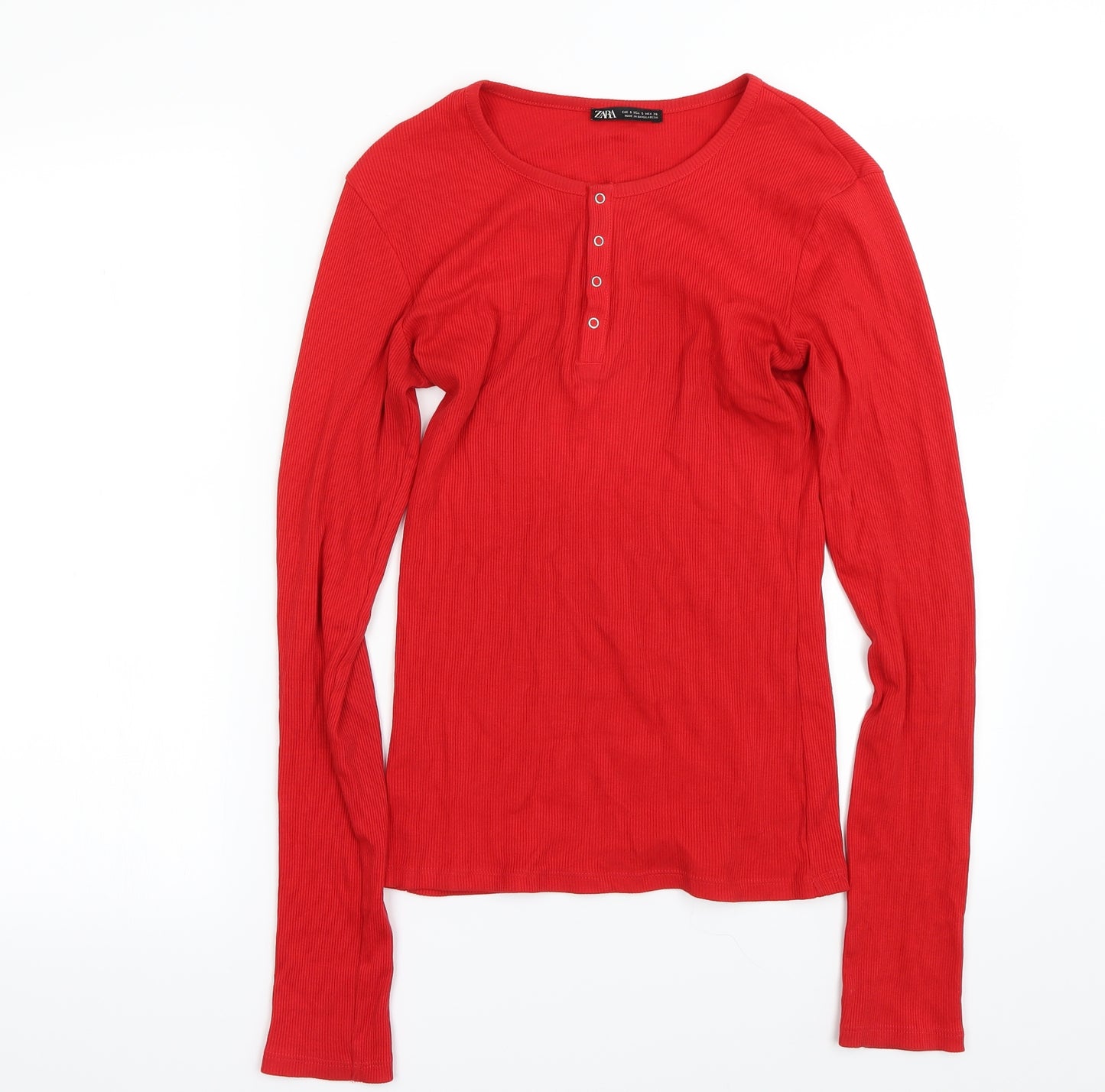 Zara Womens Red   Basic T-Shirt Size S