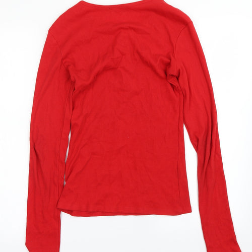 Zara Womens Red   Basic T-Shirt Size S