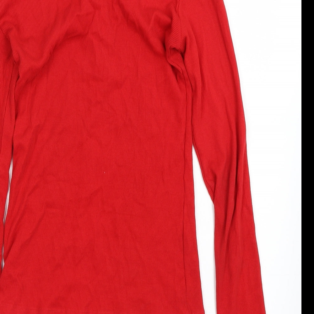 Zara Womens Red   Basic T-Shirt Size S