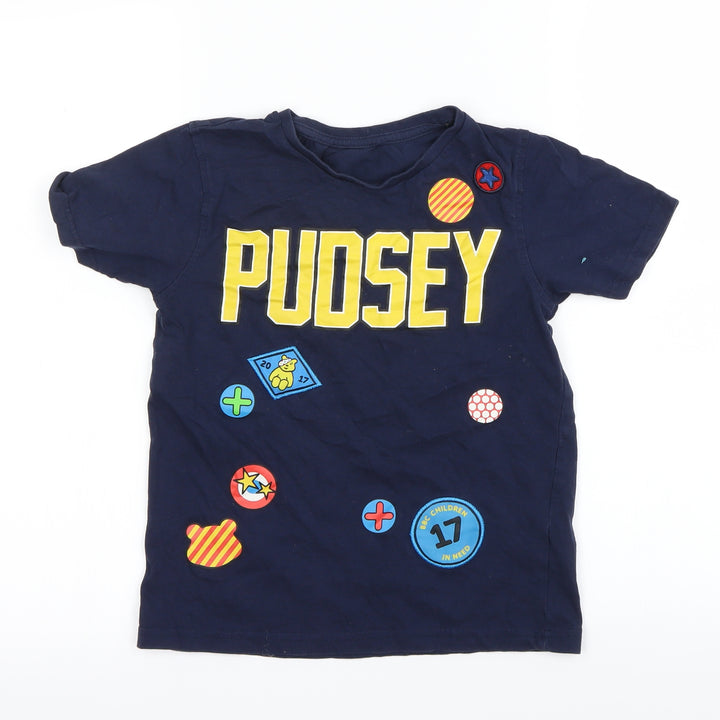 George Boys Blue Basic T-Shirt Size 9-10 Years