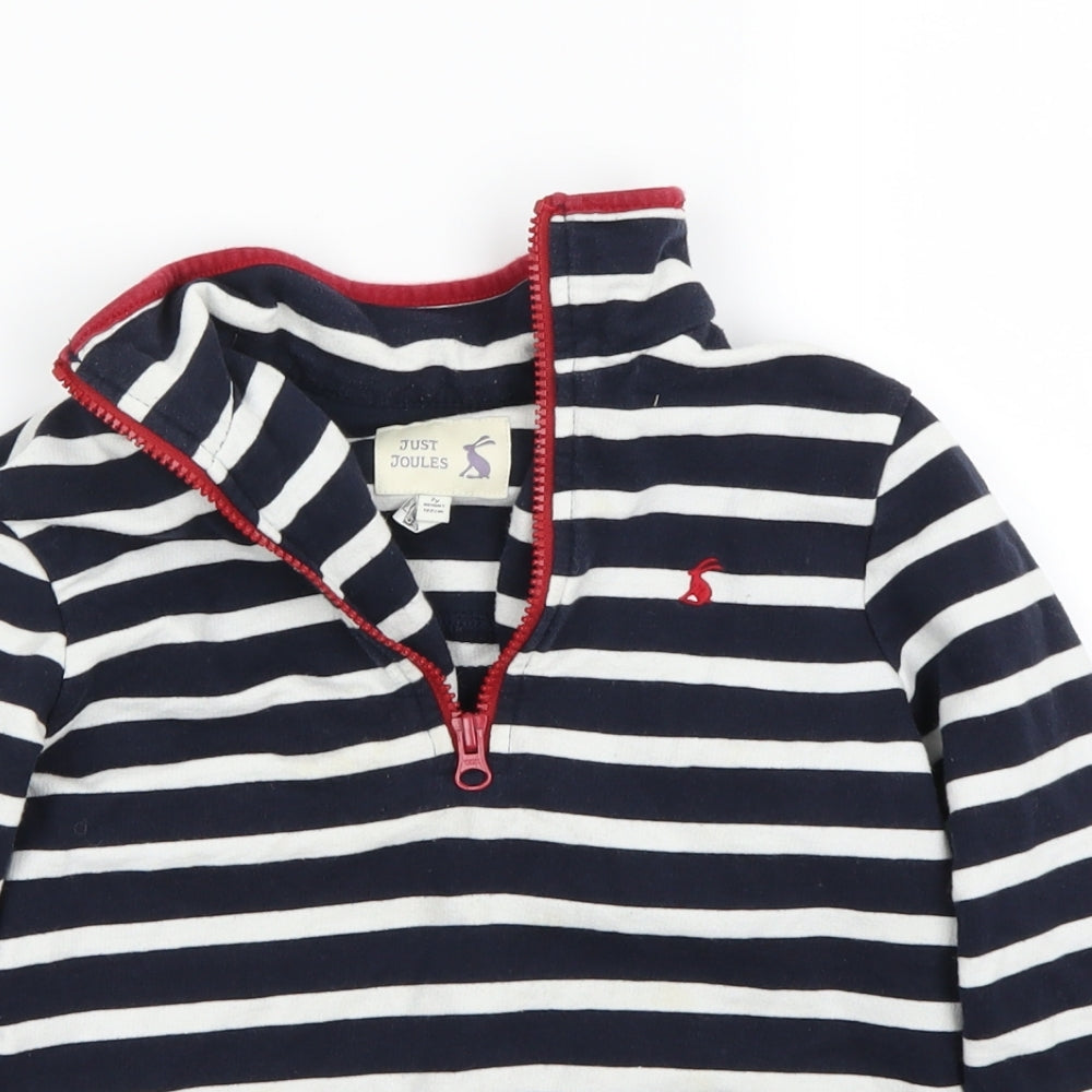just jules Boys Black   Henley Jumper Size 7 Years