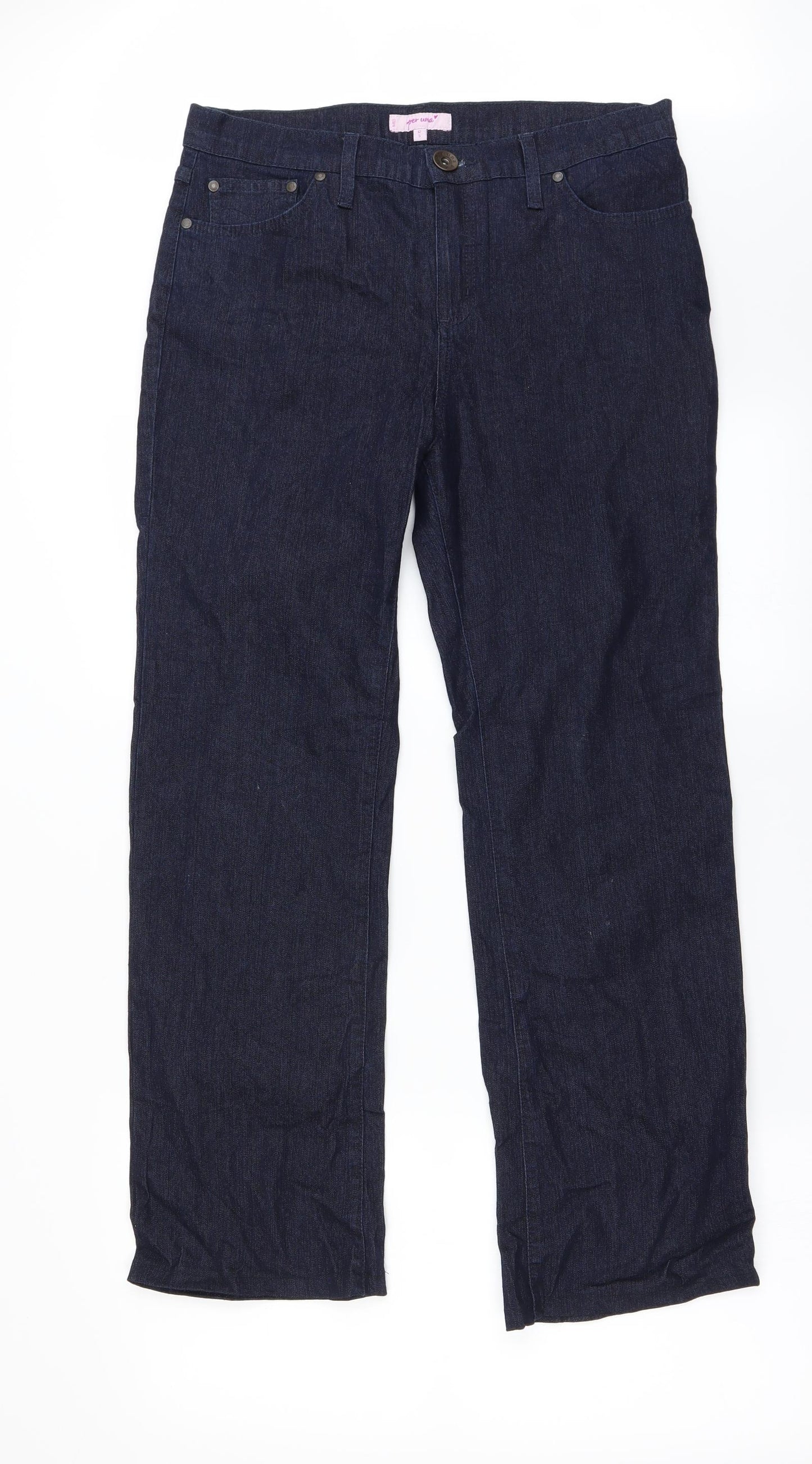 Per Una Womens Blue   Straight Jeans Size 12 L26 in