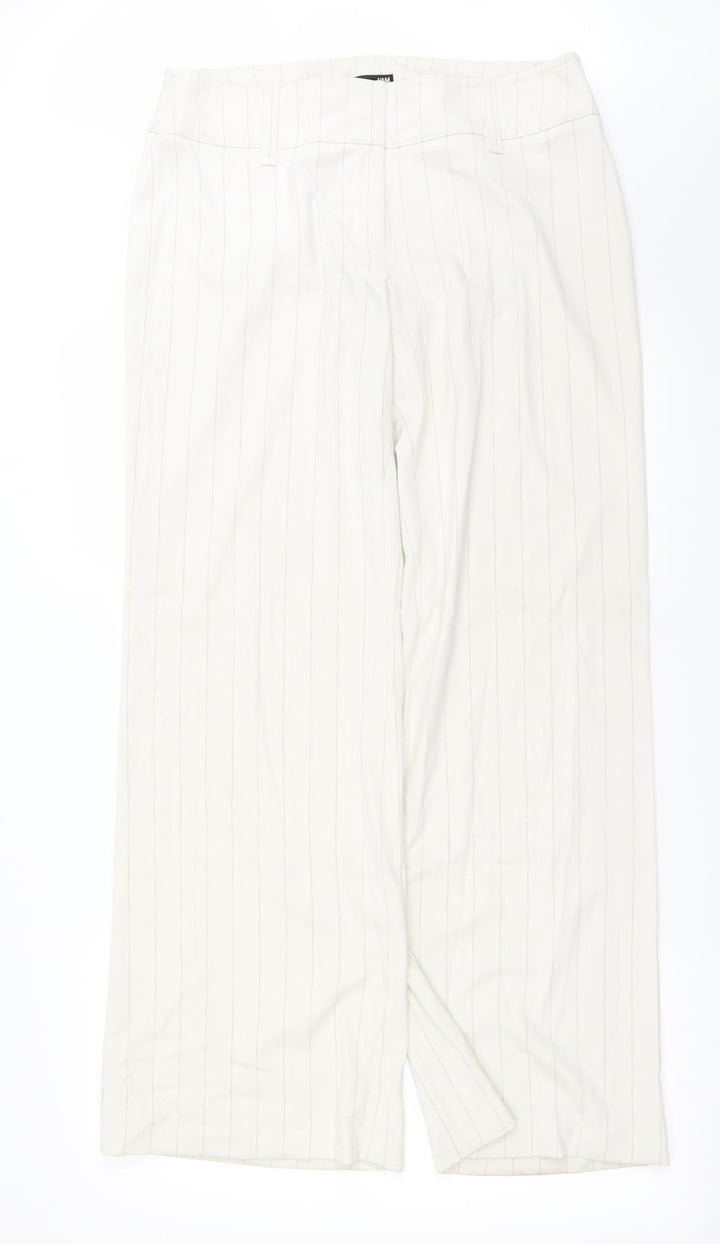 H&M Womens Ivory   Trousers  Size 16 L26 in