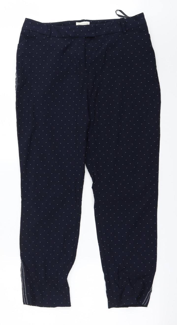 Monsoon Womens Blue Trousers Size 14 L23 in