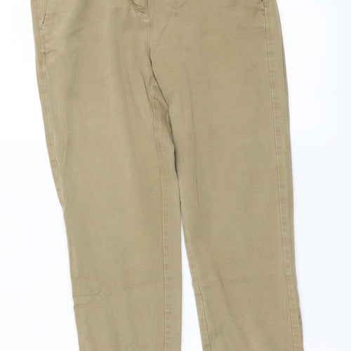 Marks and Spencer Womens Beige   Tapered Jeans Size 10 L21 in