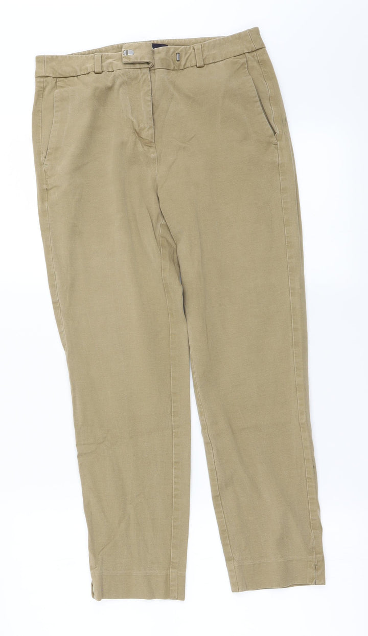 Marks and Spencer Womens Beige Tapered Jeans Size 10 L21 in