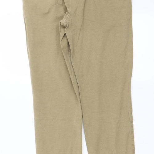 Marks and Spencer Womens Beige   Tapered Jeans Size 10 L21 in
