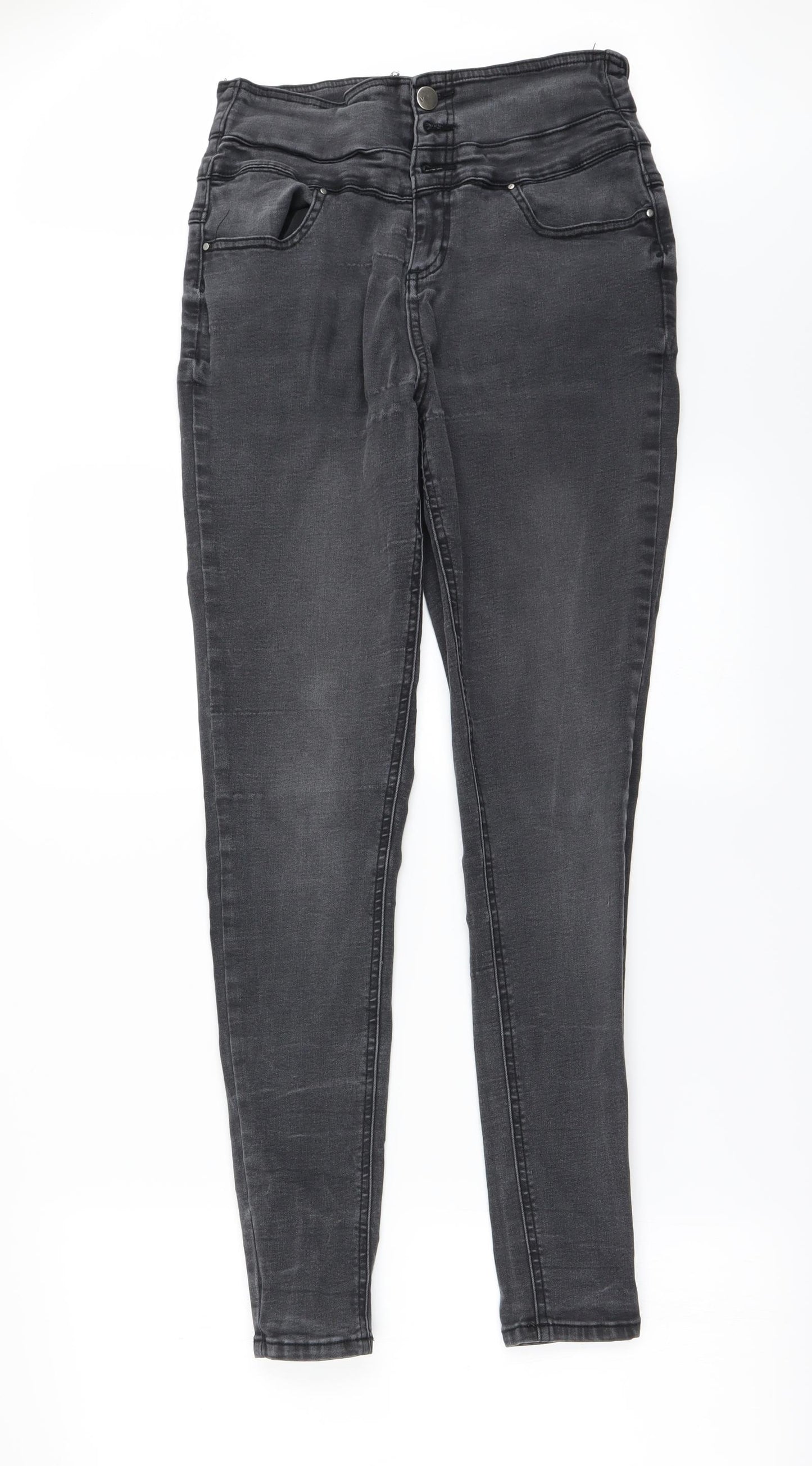Very Womens Beige   Skinny Jeans Size 12 L28 in