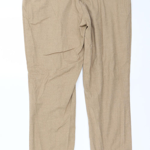 H&M Womens Beige   Trousers  Size 12 L25 in