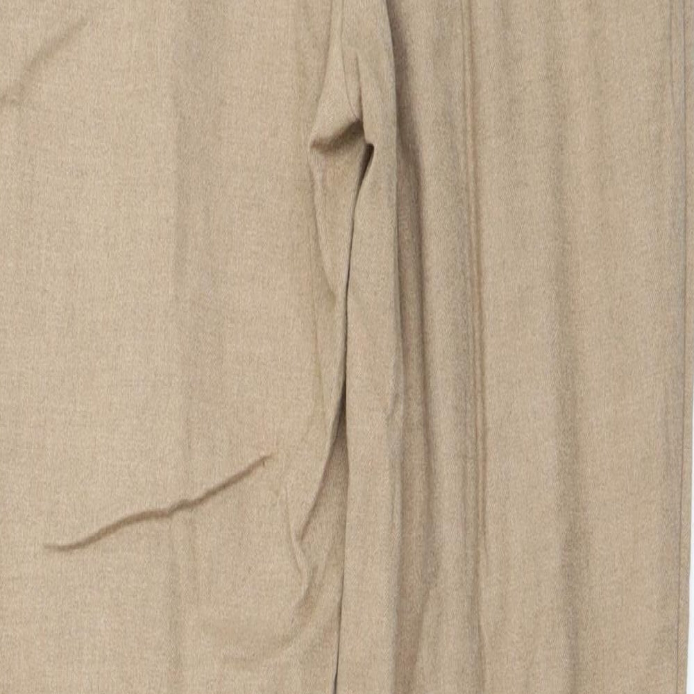 H&M Womens Beige   Trousers  Size 12 L25 in