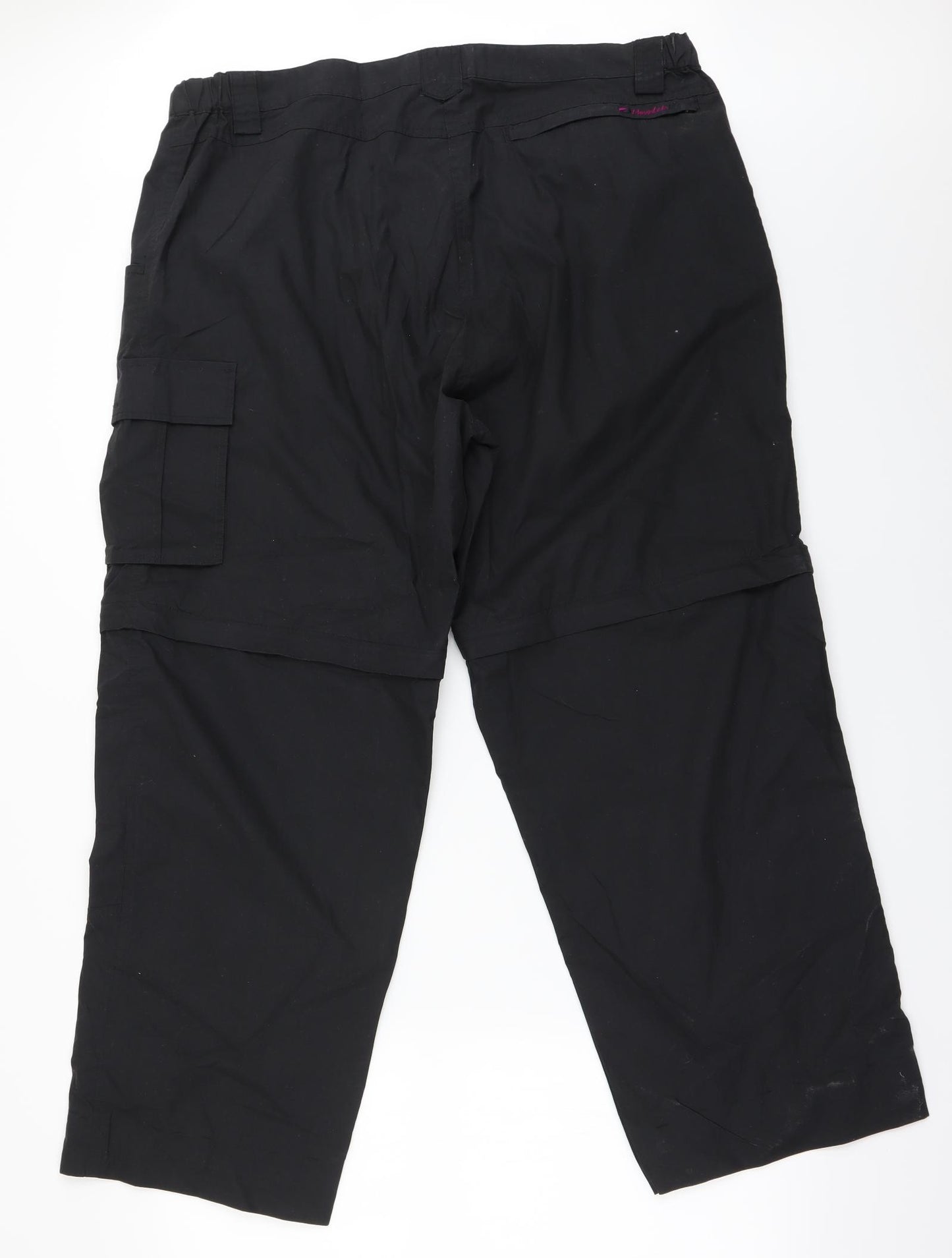 Mountain Life Womens Black   Trousers  Size 18 L25 in