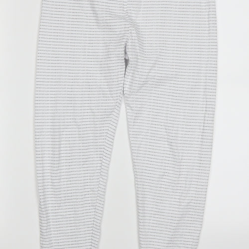 George Girls White   Sweatpants Trousers Size 10-11 Years - Eat Sleep Dream Repeat Loungeear
