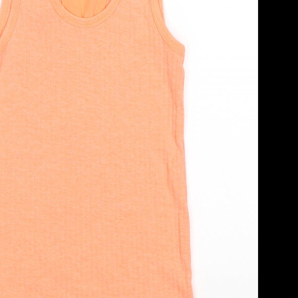 River Island Girls Orange   Basic Tank Size 5-6 Years