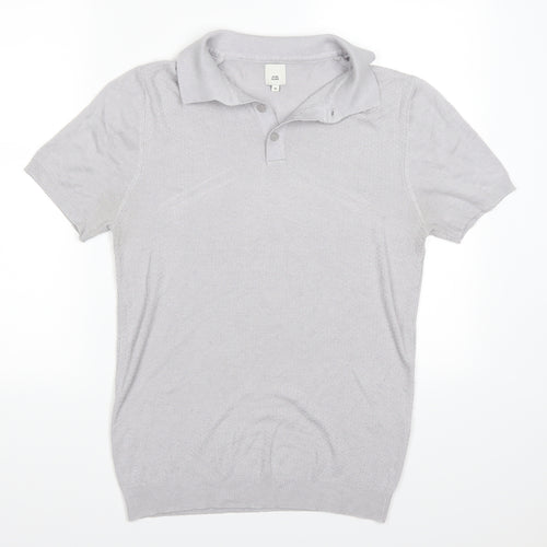 River Island Mens Grey    Polo Size M