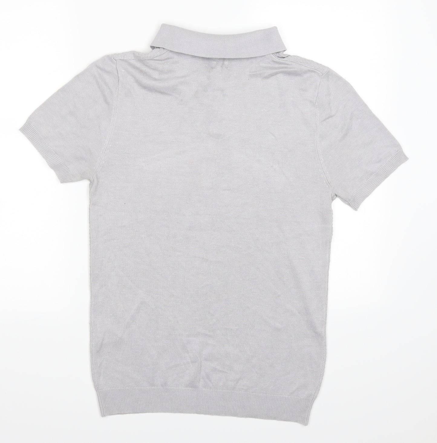 River Island Mens Grey    Polo Size M