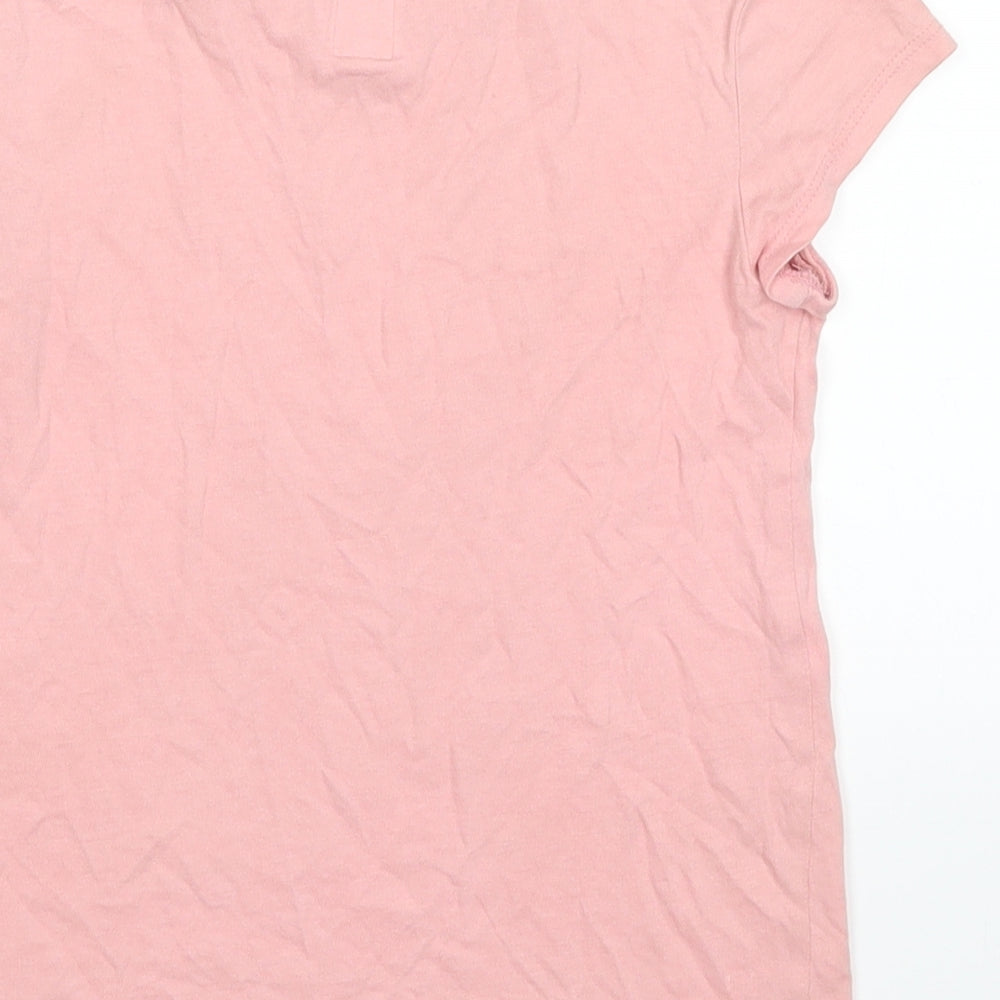 Gap Girls Pink   Basic T-Shirt Size 6-7 Years  - Pineapple How Sweet it is