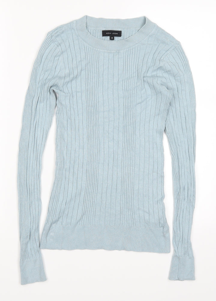 New Look Womens Blue Pullover Jumper Size 8