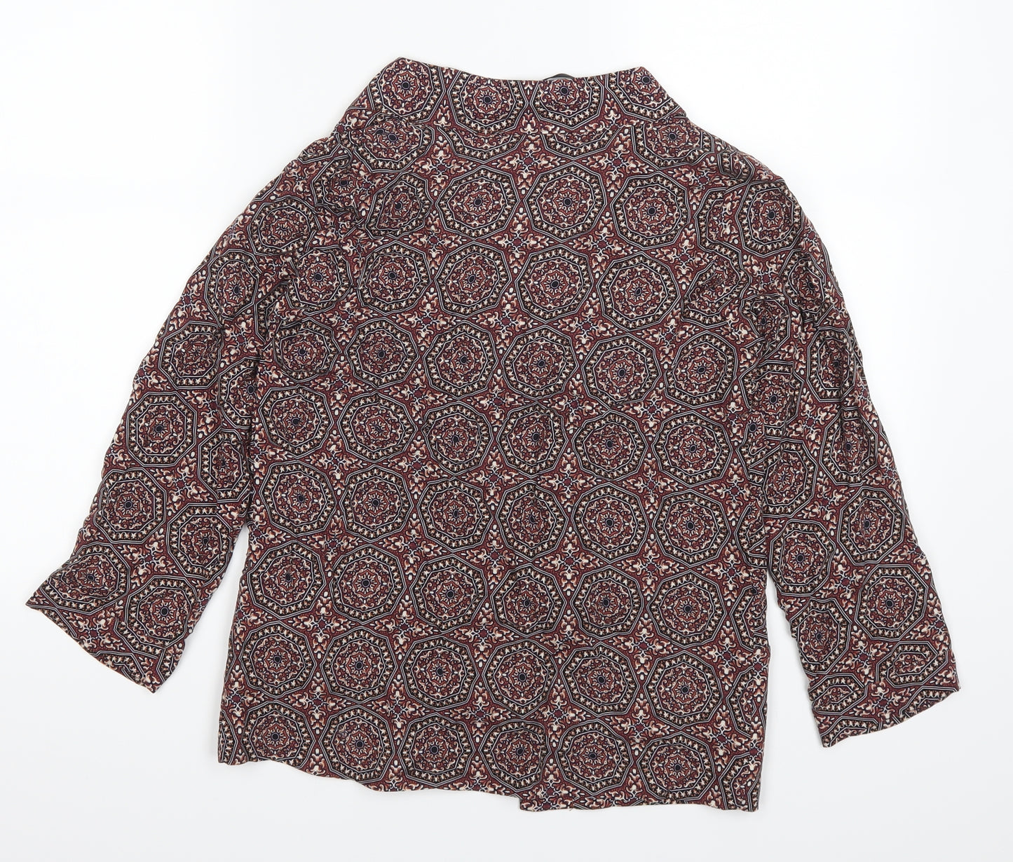 Atmosphere Womens Red Geometric  Jacket  Size 8