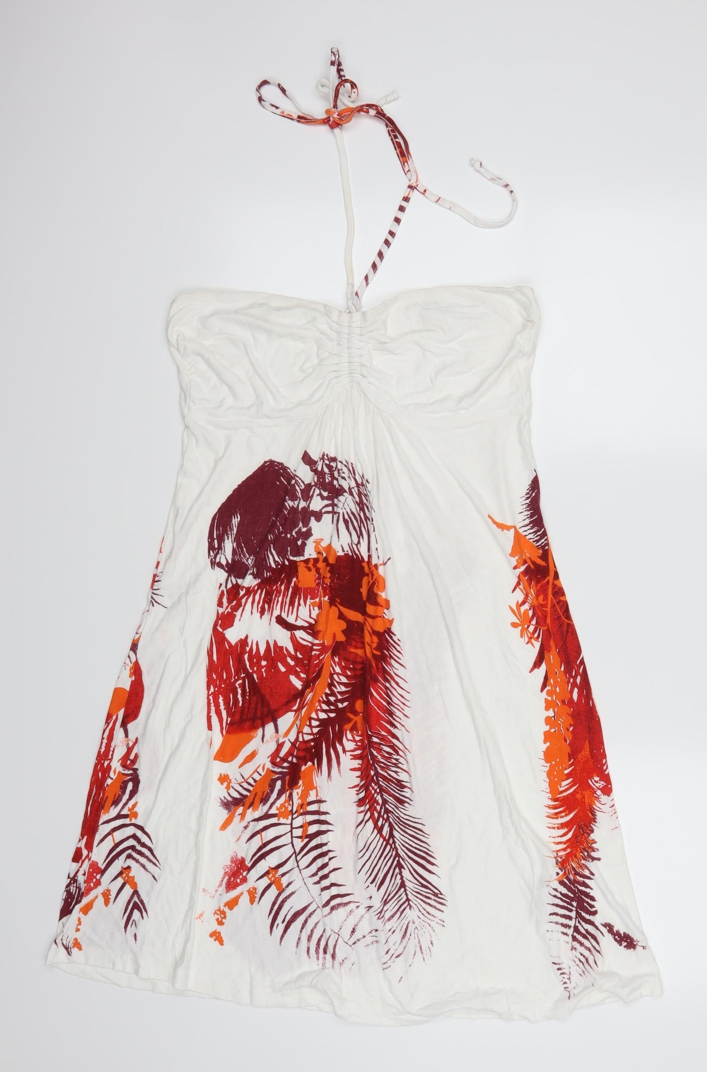 S Oliver Womens White Floral  Mini  Size 14  - Tree Leaves