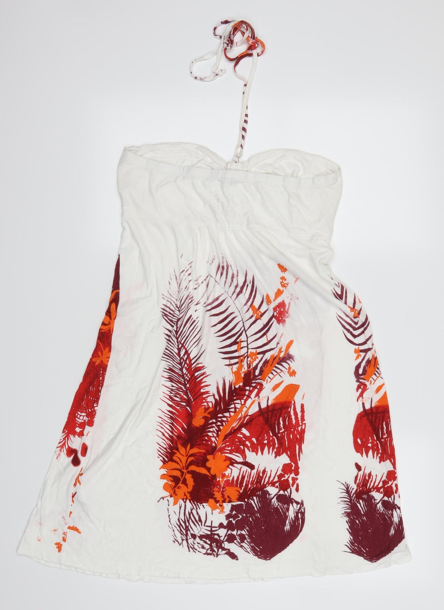 S Oliver Womens White Floral  Mini  Size 14  - Tree Leaves
