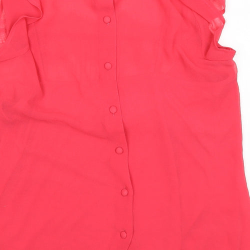 Dorothy Perkins Womens Pink  Lace Basic T-Shirt Size 14