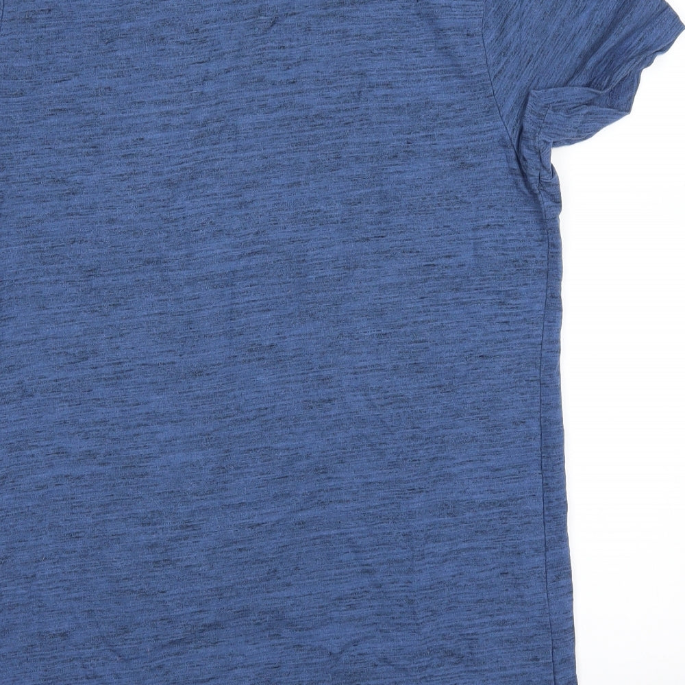 River Island Mens Blue    T-Shirt Size L
