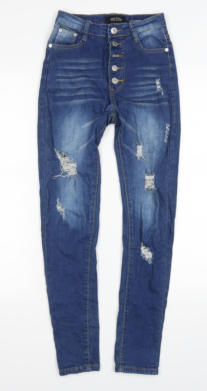 Denim Wise Womens Blue  Denim Skinny Jeans Size 6 L27 in